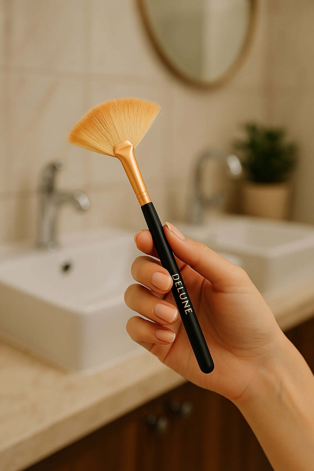 Clay Mask Fan Brush - Delune