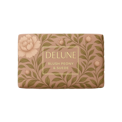 Blush Peony & Suede - Bar Soap - Delune 