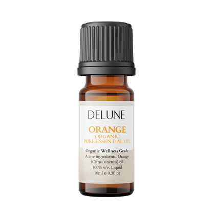 Sweet Orange Organic Essential Oil Bottle - Uplifting Citrus Aroma for Wellness